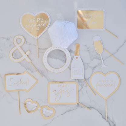 Engagement Party Photo Booth Props