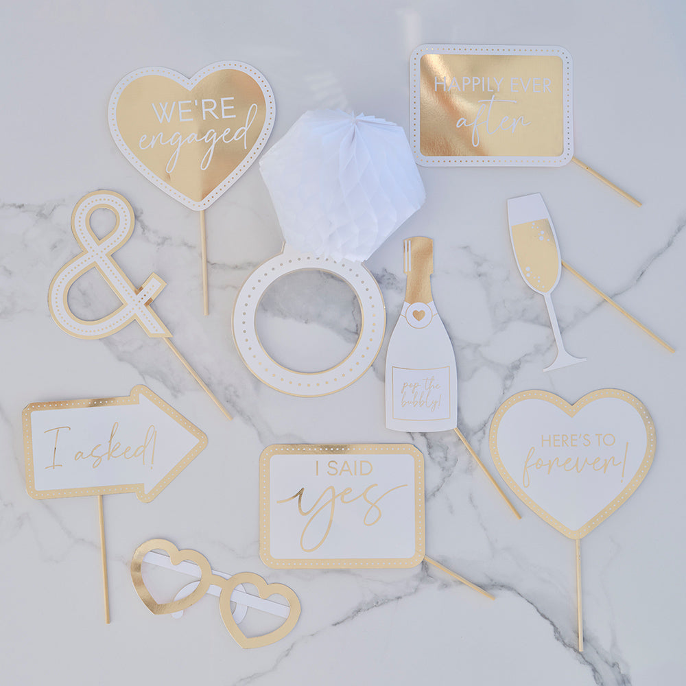 Engagement Party Photo Booth Props