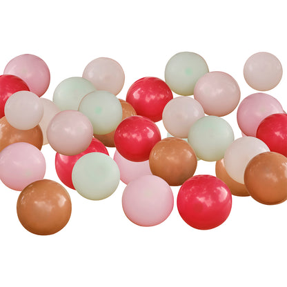 Nude, Red, Green & Brown Farm Balloon Mosaic Balloon Pack