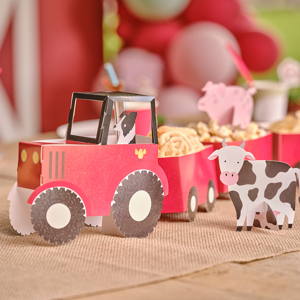 Tractor and Trailer Farm Party Treat Sandwich Stand