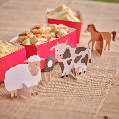 Tractor and Trailer Farm Party Treat Sandwich Stand