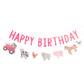 Farm Party Happy Birthday Bunting Decoration