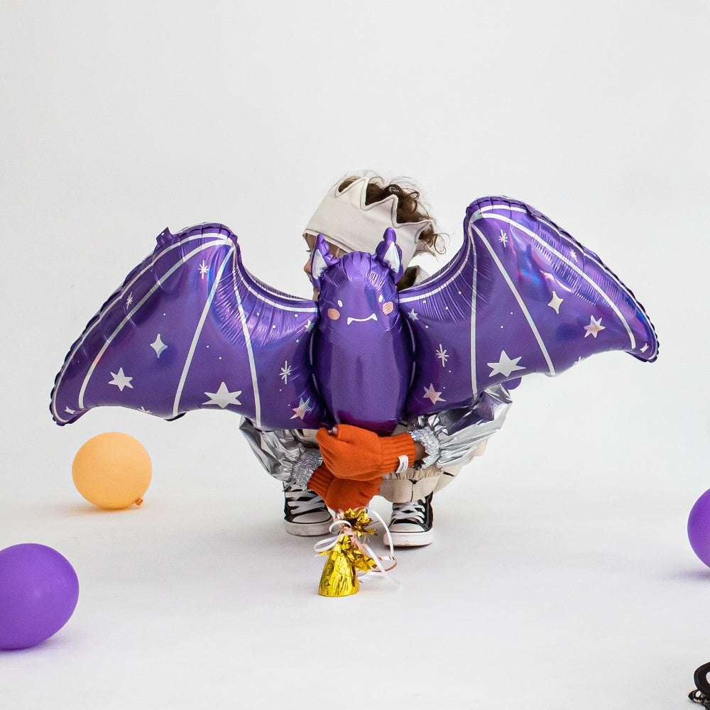 Purple Bat Foil Balloon