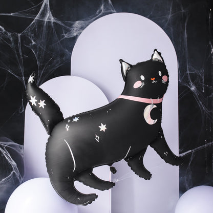 Large Black Cat Foil Balloon