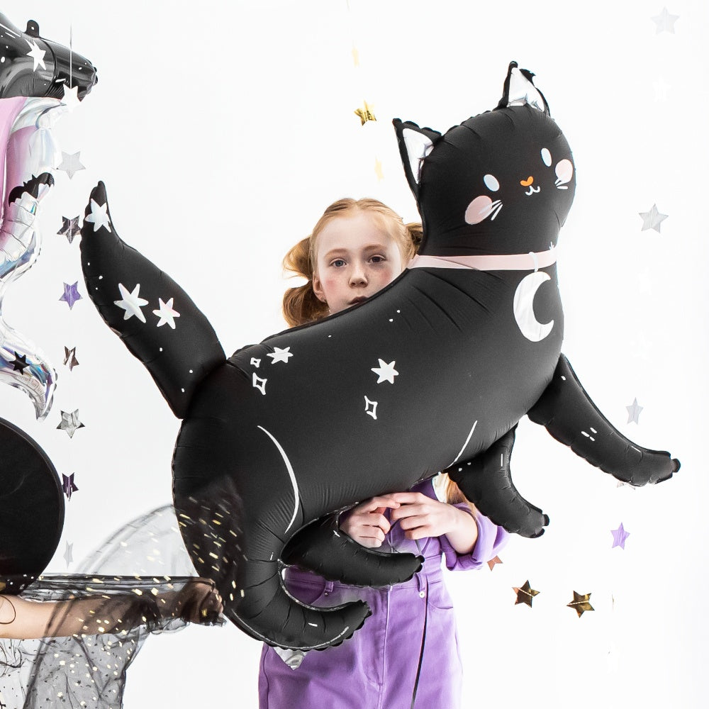 Large Black Cat Foil Balloon