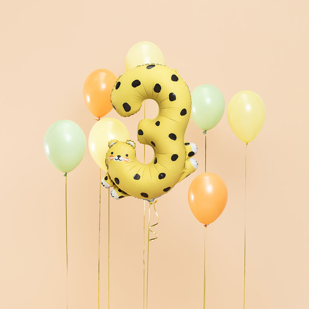 Animal Foil Balloon Number 3 - Cheetah