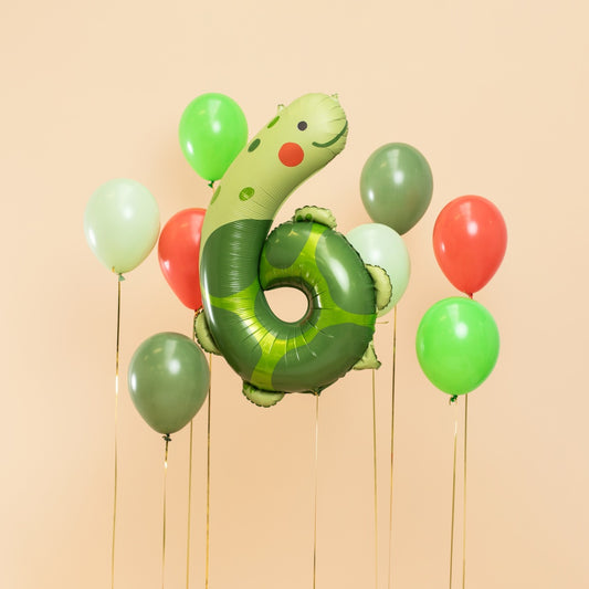 Animal Foil Balloon Number 6 - Turtle