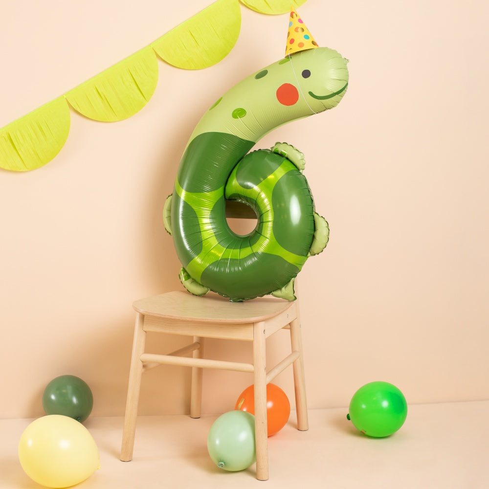 Animal Foil Balloon Number 6 - Turtle