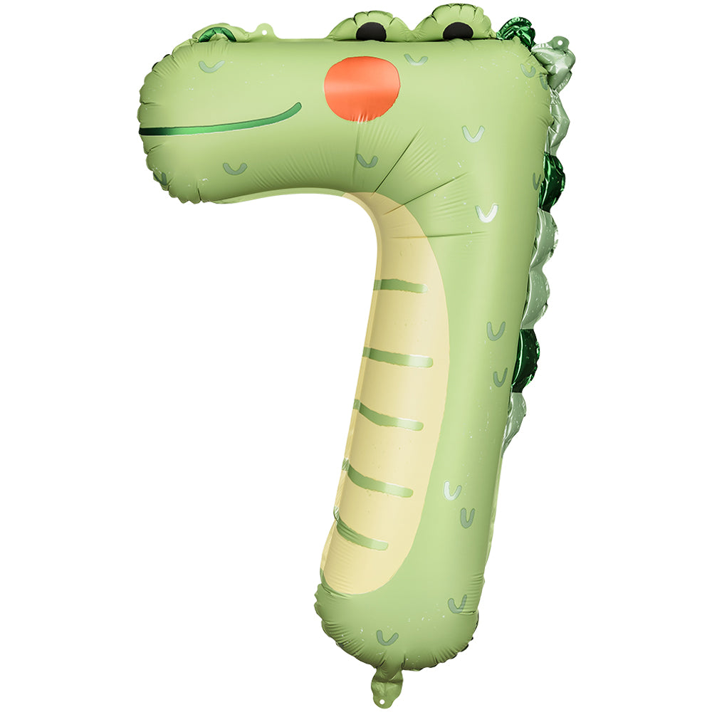 Animal Foil Balloon Number 7 - Crocodile