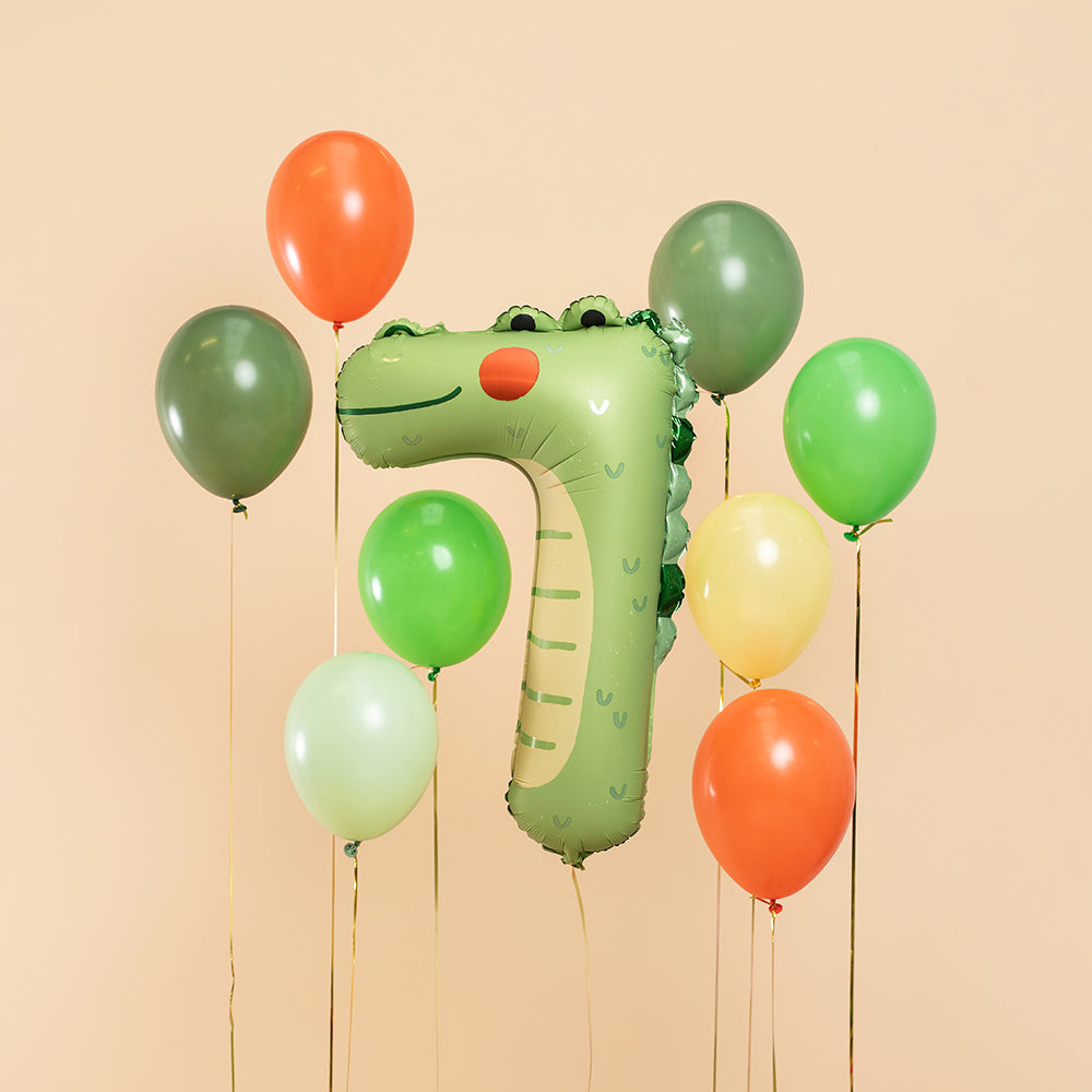 Animal Foil Balloon Number 7 - Crocodile