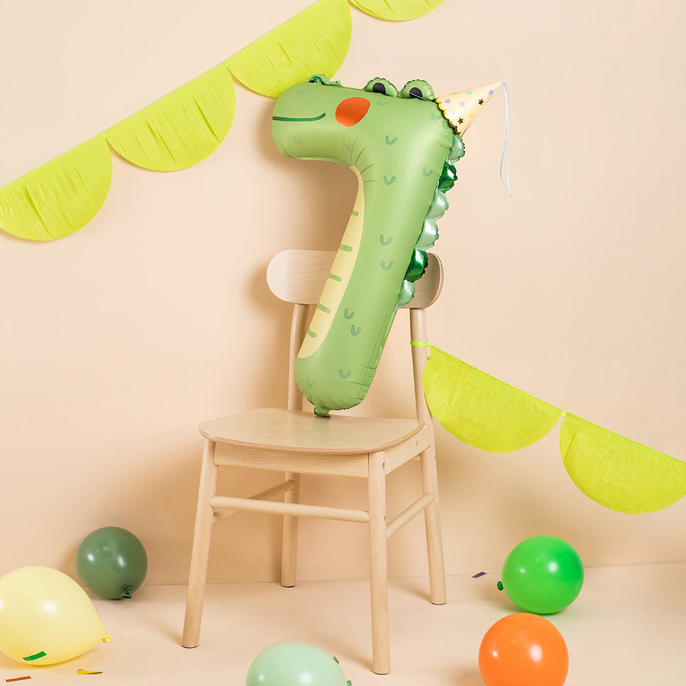 Animal Foil Balloon Number 7 - Crocodile
