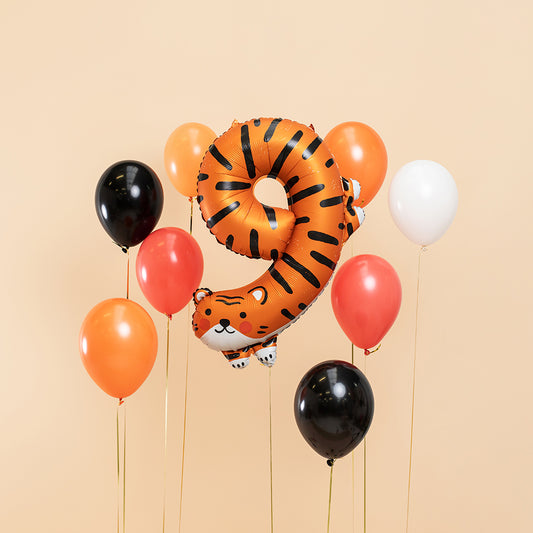 Animal Foil Balloon Number 9 - Tiger