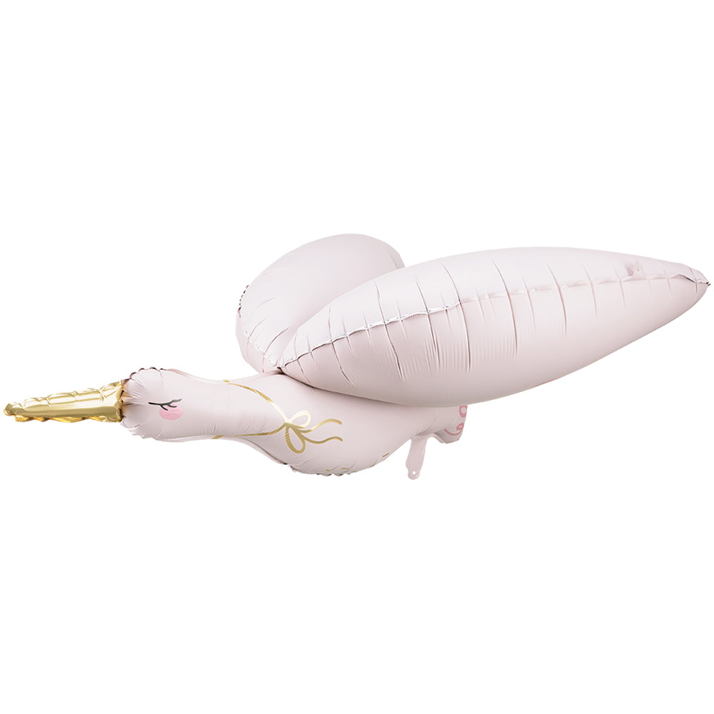 Pink Stork Foil Balloon