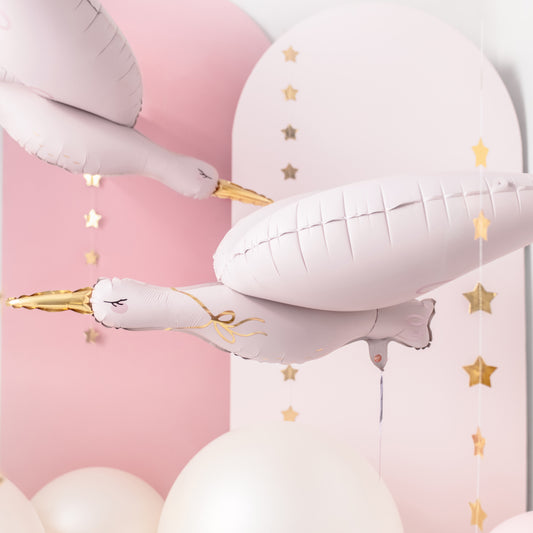 Pink Stork Foil Balloon