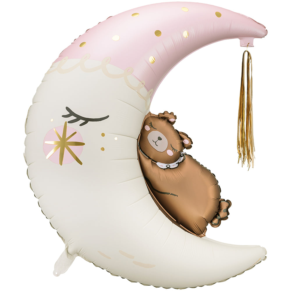 Teddy Bear on The Moon Foil Balloon