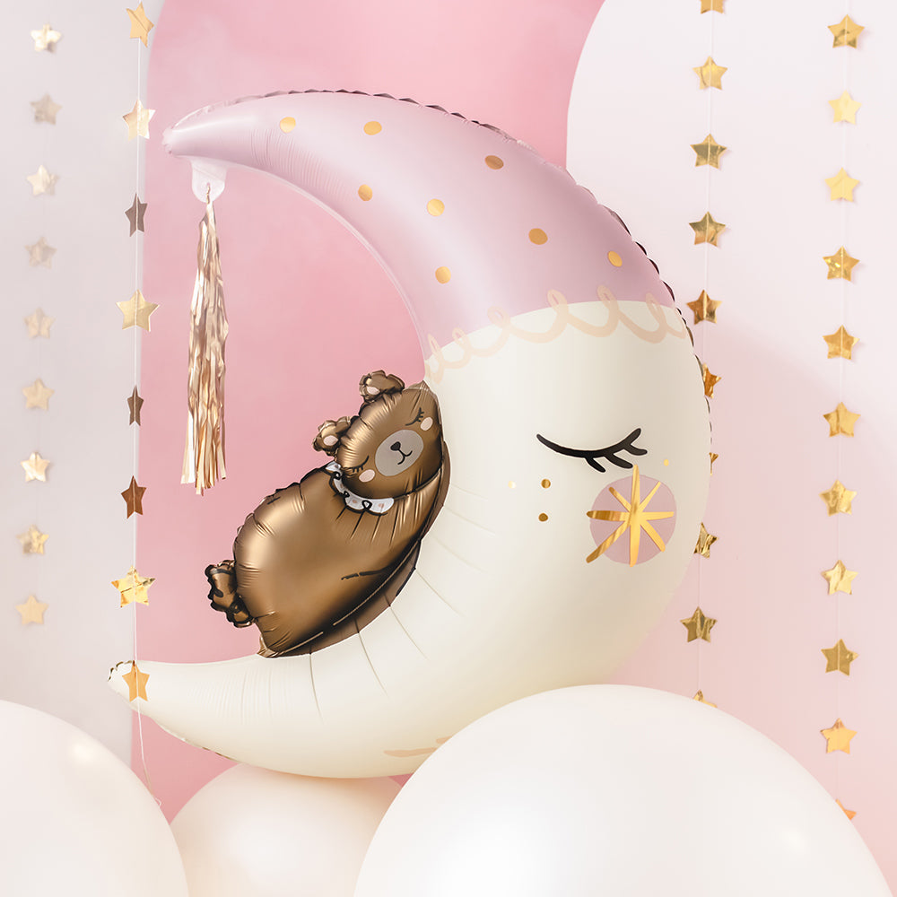 Teddy Bear on The Moon Foil Balloon