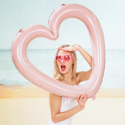 Pink Heart Frame Foil Balloon