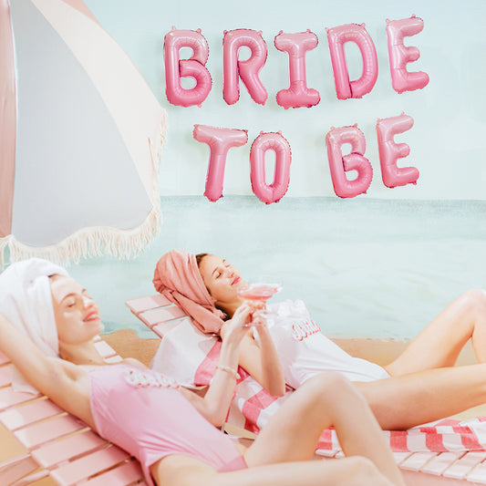 Pink Ombre Bride to be Foil Balloon