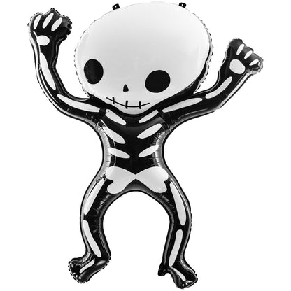 Black & White Skeleton Foil Balloon