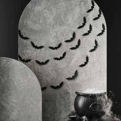 Black Bat Halloween Garland