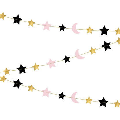 Stars & Moons Paper Garland