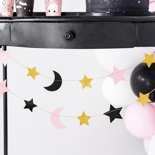 Stars & Moons Paper Garland