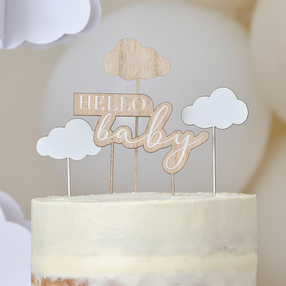 Hello Baby Natural Baby Shower Party Supplies