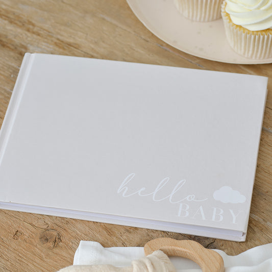 Hello Baby Baby Shower Guest Book