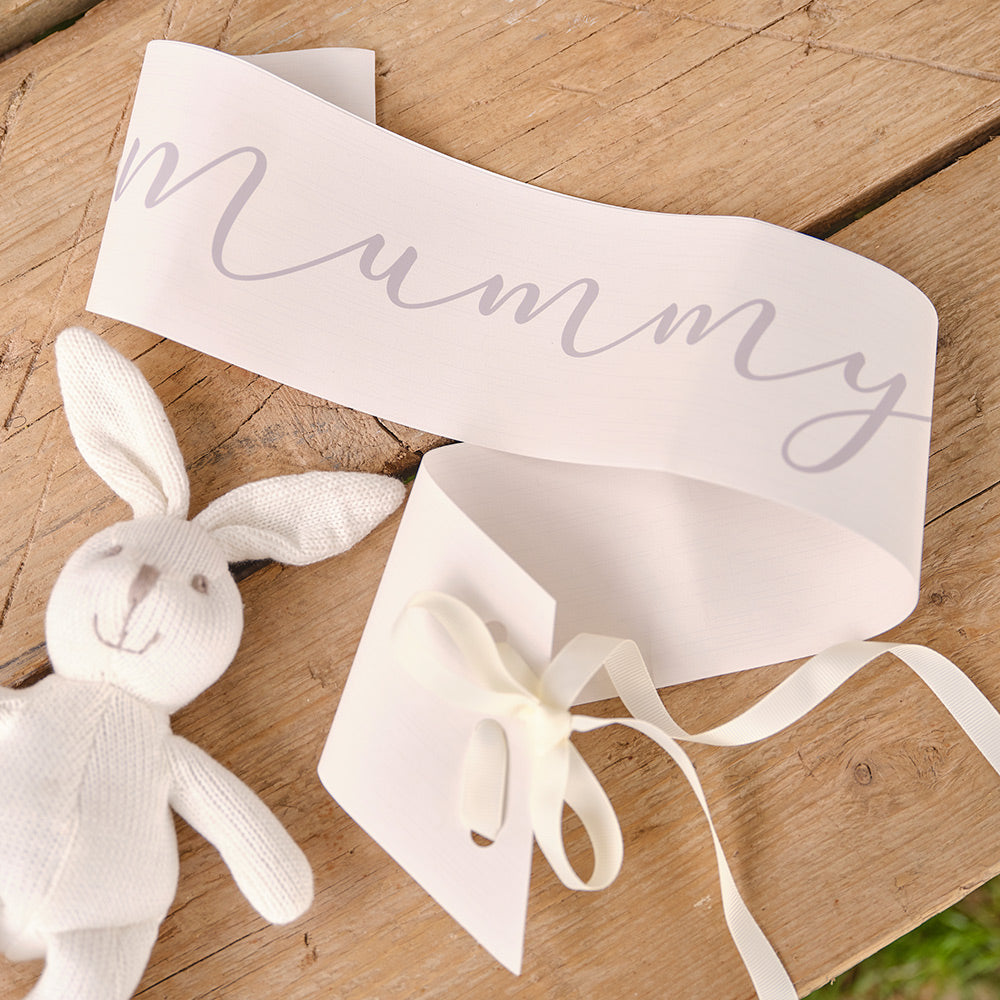 Cream Mummy to Be Baby Shower Sash