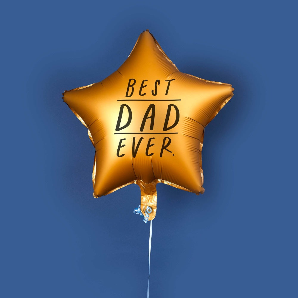 Gold Star Best Dad Ever 18" Foil Balloon
