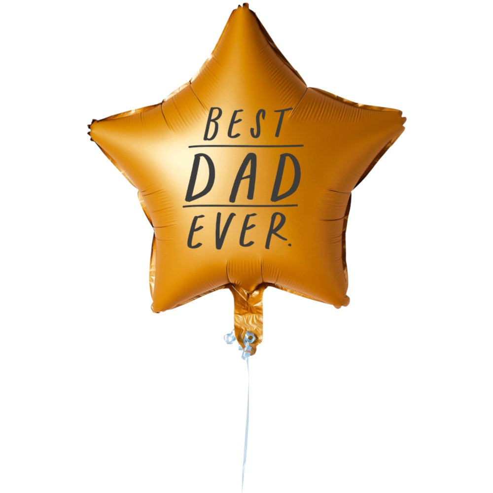 Gold Star Best Dad Ever 18" Foil Balloon