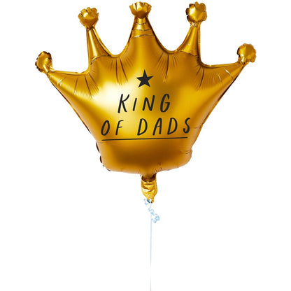 King of Dads Gold Crown Balloon