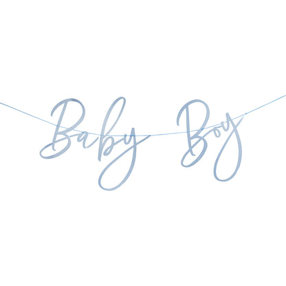 Blue Baby Boy Banner