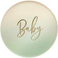 Sage Green Baby Paper Plates