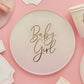 Pink Baby Girl Paper Plates