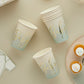 Sage Green Baby Paper Cups