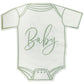 Sage Green Babygrow Paper Napkins
