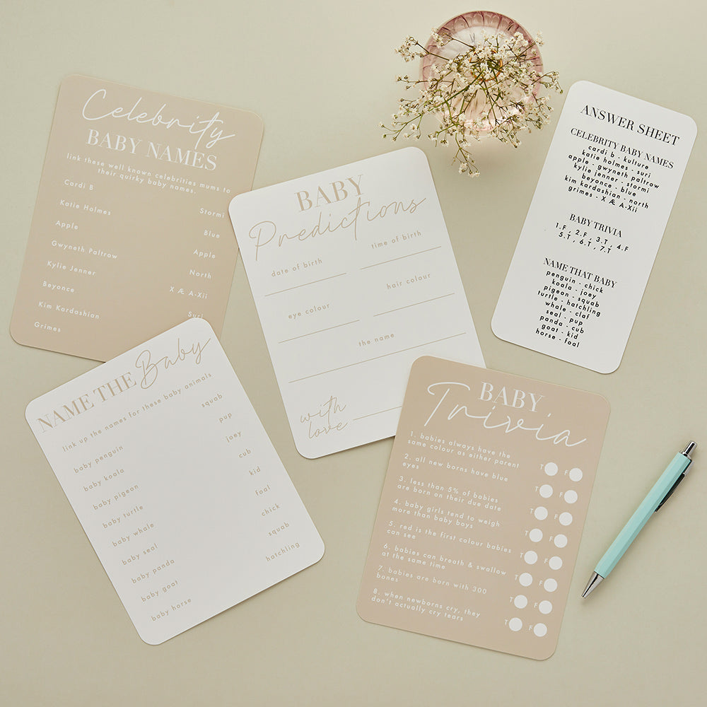 Baby Shower Activity Pack