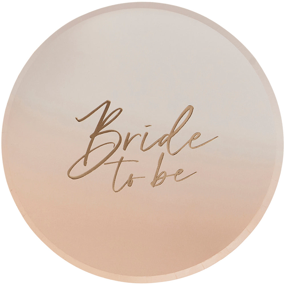 Bride To Be Paper Plates
