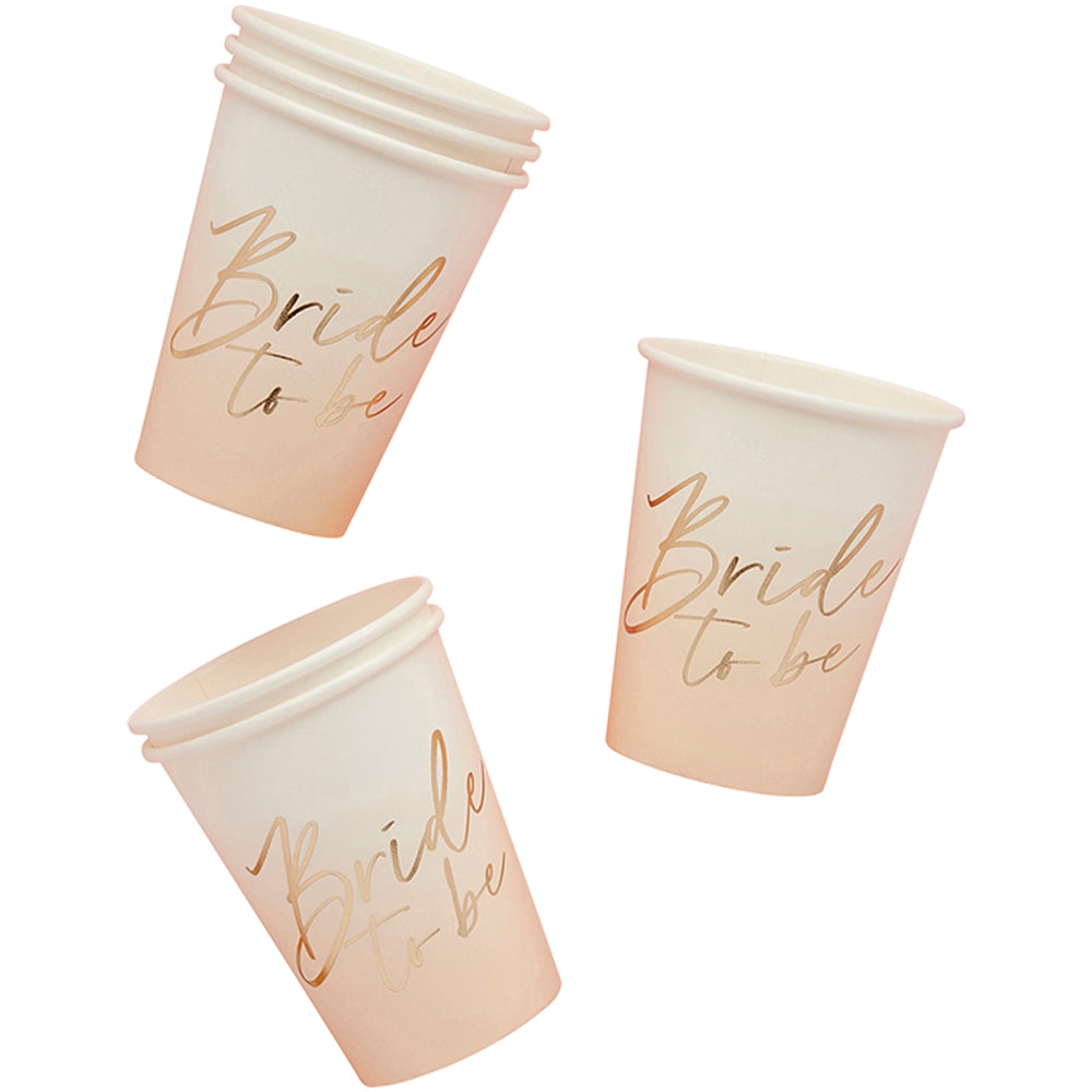 Bride To Be Paper Cups