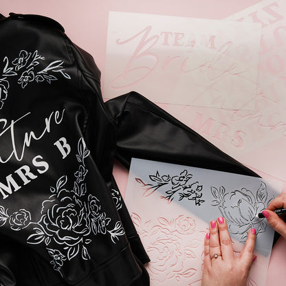 Bride To Be Stencil Set