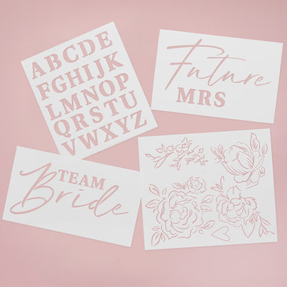 Bride To Be Stencil Set