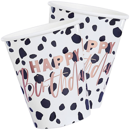 Dalmatian Happy Birthday Paper Cups