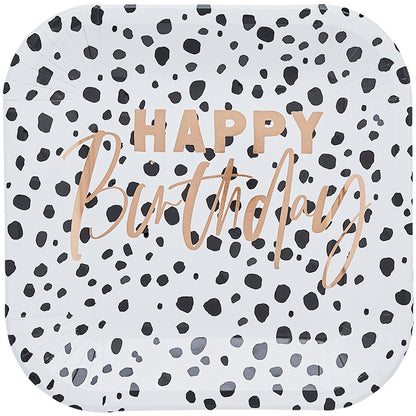 Dalmatian Happy Birthday Paper Plates