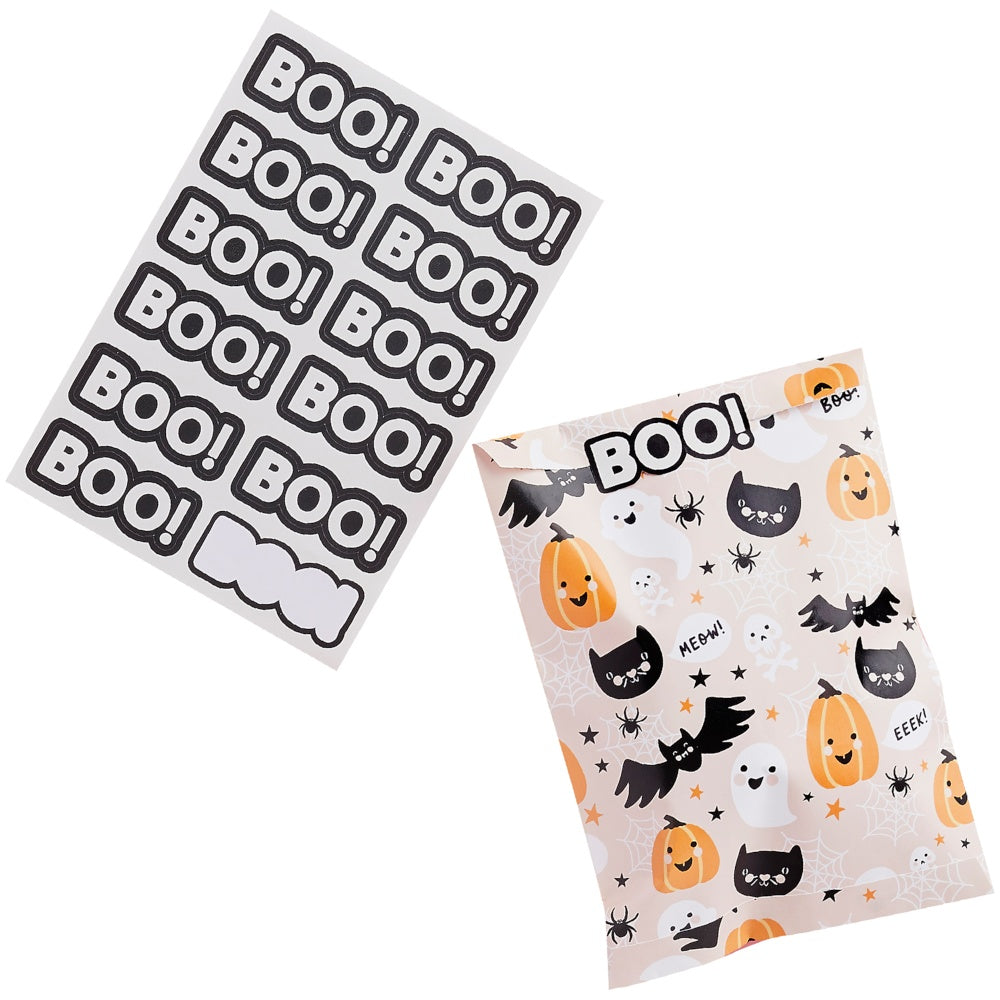 Halloween Character Trick or Treat Bags & Sticker Sheet