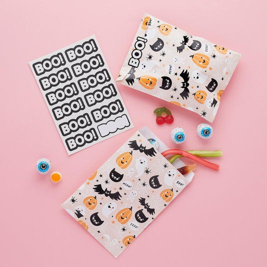 Halloween Character Trick or Treat Bags & Sticker Sheet