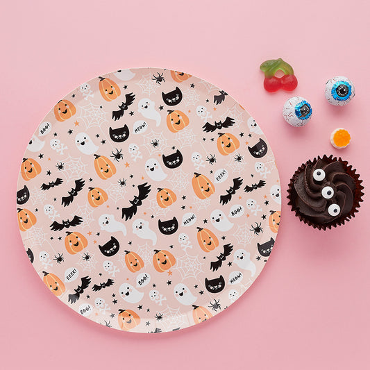 Halloween Character Paper Plates