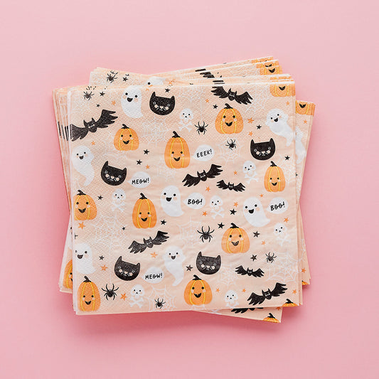 Halloween Character Paper Napkins