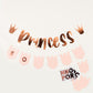 Princess Banner With Personalised Flags and Sticker Sheets