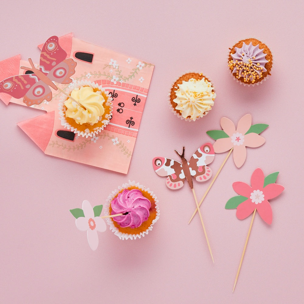 Flower & Butterfly Food Picks